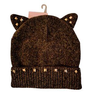 NWT ☆ Cat Ear ☆ Studded ☆ Soft ☆ Beanie Cap ☆